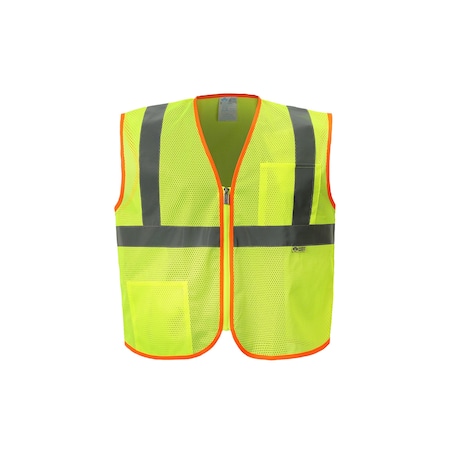 Lime Economy Safety Vest, 2X-Large, Class 2